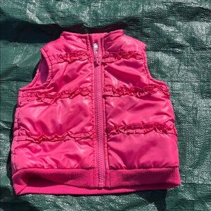 Vibrant Pink Ruffled Kids Vest